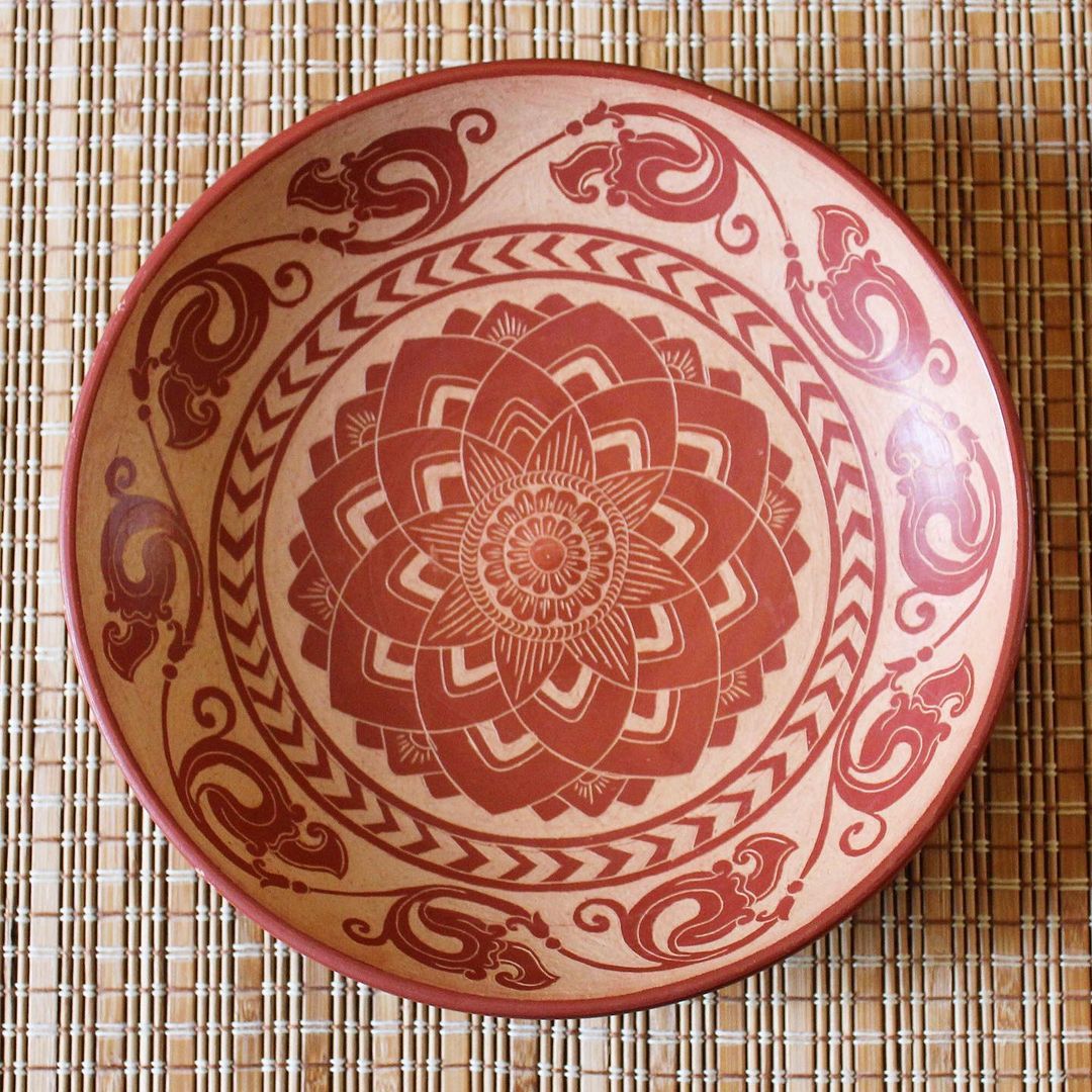 Traditional handmade clay pottery
